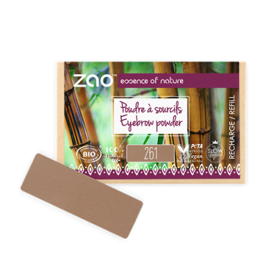 Recharge Poudre à Sourcils Blonds Cendrés 261 ZAO MakeUp