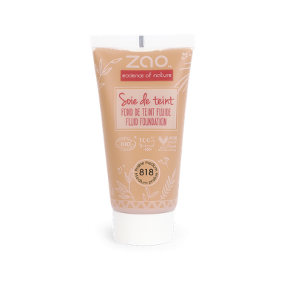 Recharge Soie de Teint Medium Praline 818 certifié Bio ZAO MakeUp