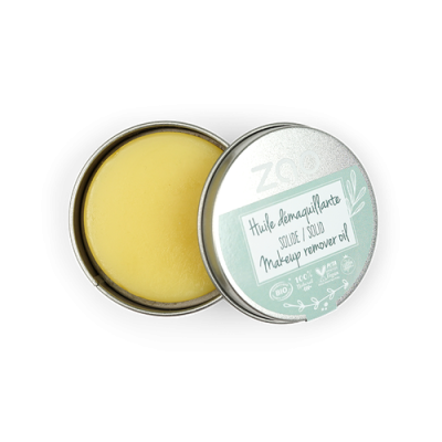 Huile Démaquillante Solide certifiée Bio (avec boitier) ZAO MakeUp
