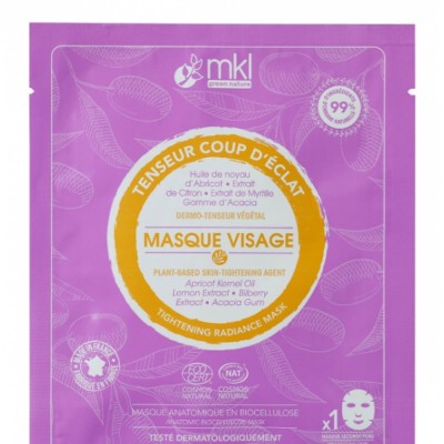 MKL Green Nature - Masque Visage Tenseur Coup d'Éclat certifié COSMOS Natural