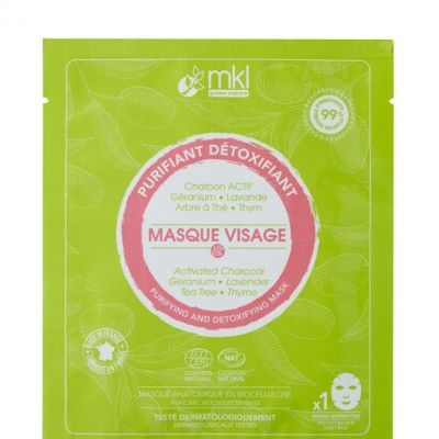 MKL Green Nature - Masque Visage Purifiant Détoxifiant certifié Cosmos Natural