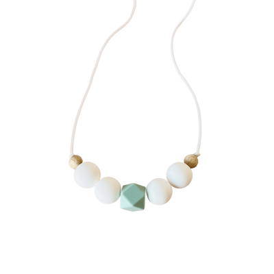 Collier d'Allaitement et de Portage Sweet Candy Aigue-Marine Baby Shell