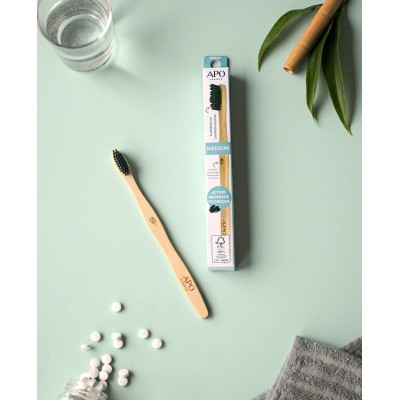Brosse à Dents Bambou Medium Adulte APO France