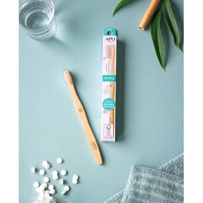Brosse à Dents Bambou Souple Adulte APO France