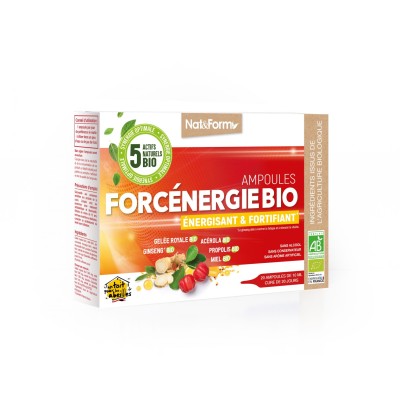 Ampoules FORCÉNERGIE Bio (x20) Nat&Form