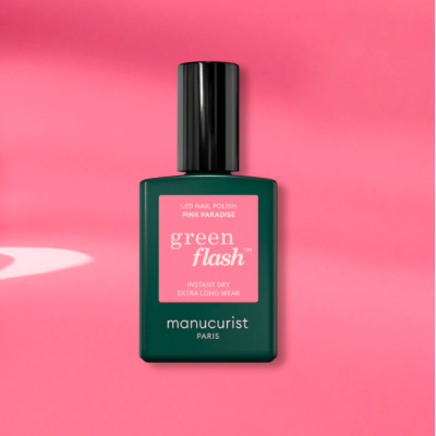 Vernis GREEN FLASH Pink Paradise (Rose Bonbon) 15ml Manucurist