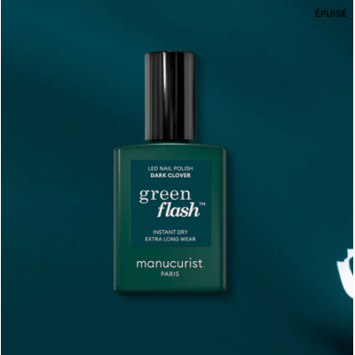 Vernis LED Dark Clover Bleu canard 15ml Manucurist