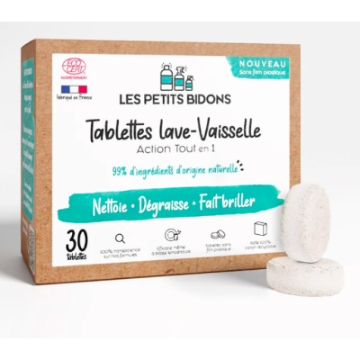 Pastilles Lave-Vaisselle écologiques et naturelles Les Petits Bidons
