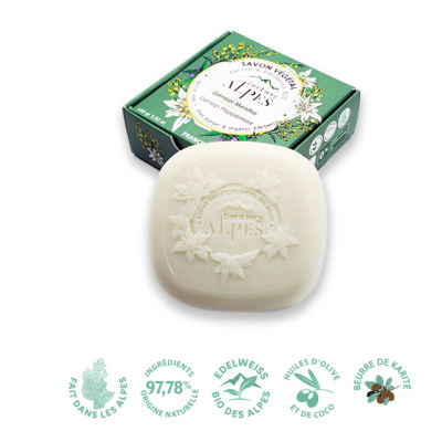 Savon Solide Surgras et Doux Génépi Menthe 100gr Sentiers des Alpes