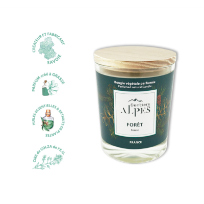Bougie Parfumée Forêt Sentiers des Alpes