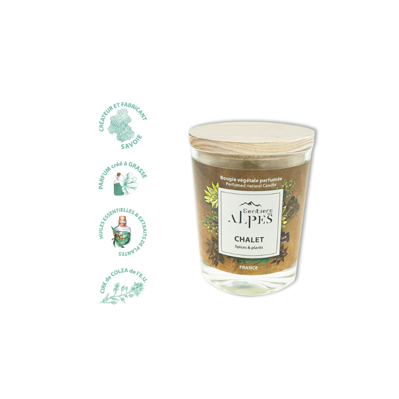 Achat Bougie Parfumée Chalet de Sentiers des Alpes au meilleur prix