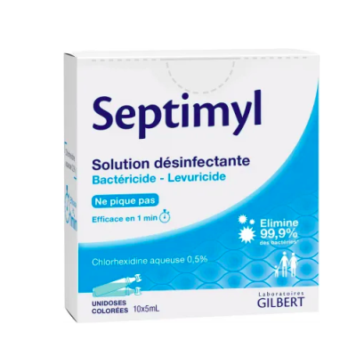 Septimyl Solution Désinfectante Antiseptique 10 x 5ml Gilbert
