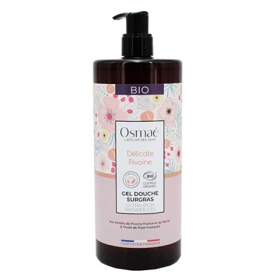 Gel Douche Bio Surgras Délicate Pivoine 1L Osmaé