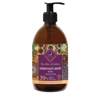 Savon d'Alep Liquide Bio 500ml Recettes d'Antan