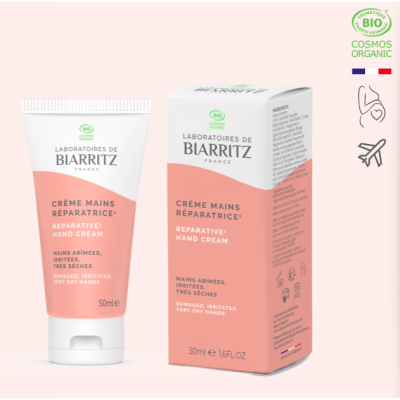 Laboratoires de Biarritz - Crème Mains Réparatrice certifiée Bio
