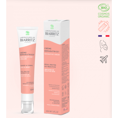 Crème Réparatrice Bio 40ml Laboratoires de Biarritz - Réparateur