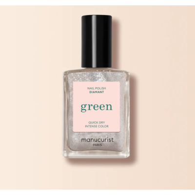 Vernis argenté pailleté Diamant GREEN Manucurist