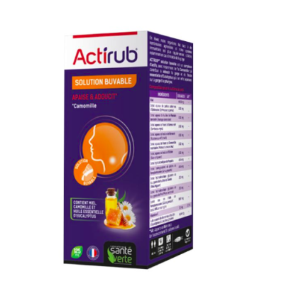 Actirub Sirop Gorge 125ml Santé Verte