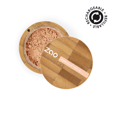 Recharge Poudre Mineral Silk Beige Orangé 503 certifiée Bio et Vegan ZAO MakeUp
