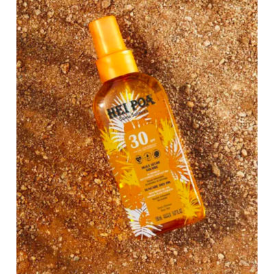 Huile Solaire Monoï SPF30 Corps et Cheveux 150ml Hei Poa