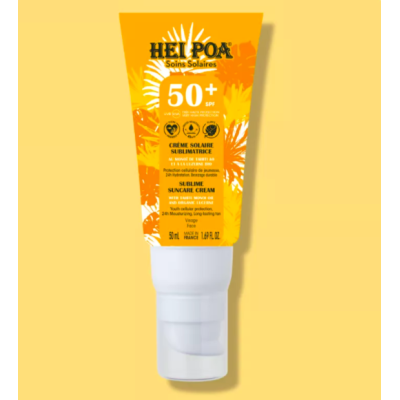 Crème Solaire Visage Sublimatrice Monoï SPF50+ Hei Poa
