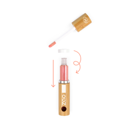 Gloss 016 Sun kiss Bio & Vegan ZAO MakeUp