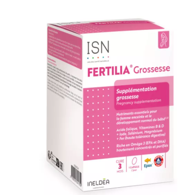 FERTILIA GROSSESSE (90Gel en Cure de 3 mois) Ineldea