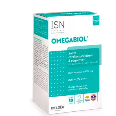 OMEGABIOL Fonctions Cardiovasculaires & Cognitives (60Caps) Ineldea