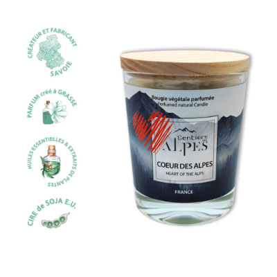 Bougie Parfumée Coeur des Alpes Sentiers des Alpes
