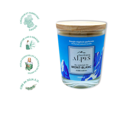 Bougie Parfumée Au Sommet du Mont-Blanc Sentiers des Alpes