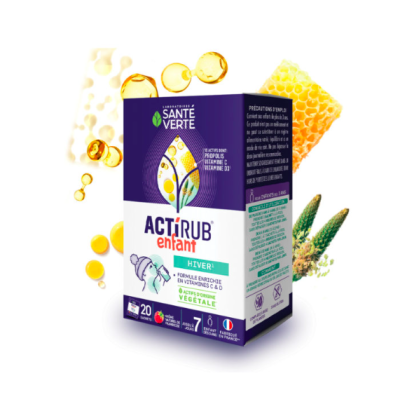 Actirub Sachets Enfant Goût Framboise Santé Verte