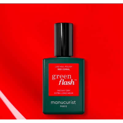 Vernis semi permanent LED Red Coral (Rouge Corail) Manucurist