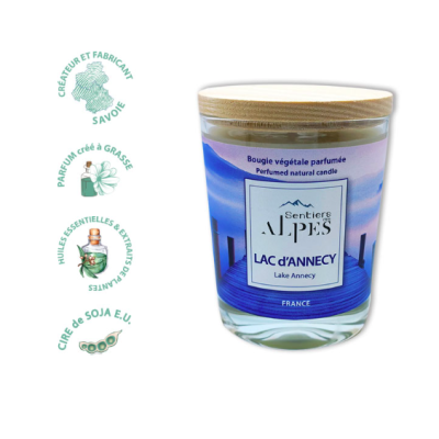 Bougie Parfumée Lac d'Annecy Sentiers des Alpes