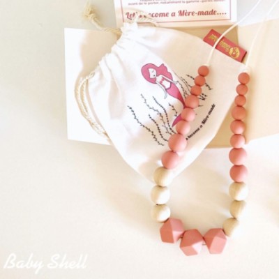 BabyShell Collier allaitement&portage Bo.Aime Rose Wood