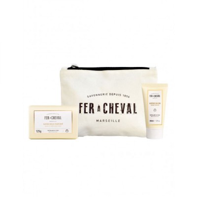 Fer à cheval Noel 2021 Trousse + savon + crème mains Thé blanc & Yuzu