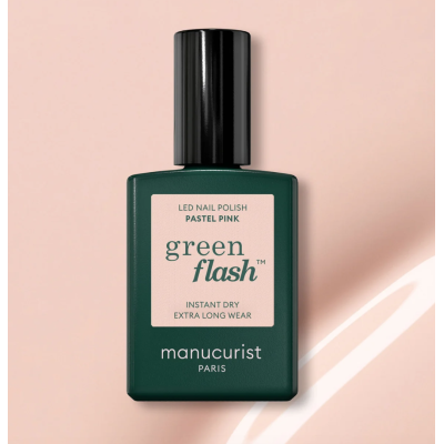 Vernis semi permanent Rose Pâle Pastel Pink LED GREEN FLASH Manucurist
