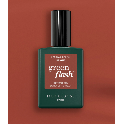 Vernis semi permanent Rouge Brique LED GREEN FLASH Manucurist