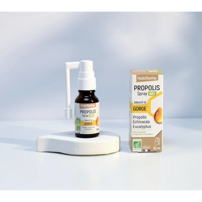 Spray Buccal Propolis Eucalyptus & Echinacée Bio Nat&Form