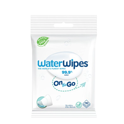 Lingettes Nettoyantes Bébé On the Go (x10) WaterWipes