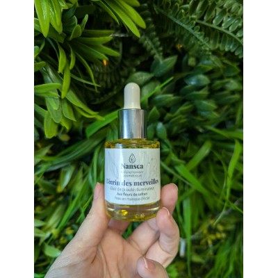 Elixir de Beauté Illuminateur l'Écrin des Merveilles Aux fleurs de Safran Nansca