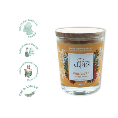 Bougie Parfumée Miel Givré Sentiers des Alpes