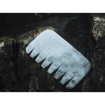 Peigne de Massage en Jade Blanc Pure Altitude