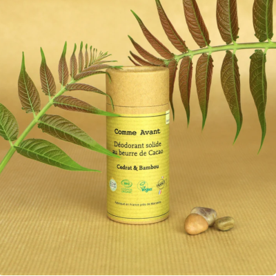 Déodorant Solide au Beurre de Cacao Cédrat & Bambou - Version 3 Comme Avant