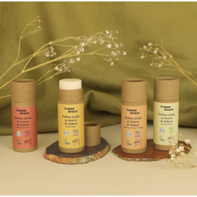 Parfum Solide Sucré et Fruité au Beurre de Kokum, Patchouli & Cerise - Version 2 Comme Avant
