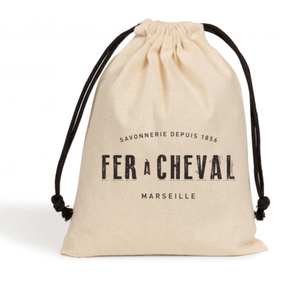 Sac Pochon Coton 100gr éco-responsable Savonnerie Fer à Cheval
