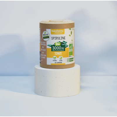 Spiruline Bio en comprimés Nat&Form