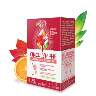 Circulymphe Jambes légères (60 comprimés) Santé Verte