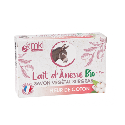 Savon au Lait d'Ânesse Bio Fleur de Coton MKL Green Nature