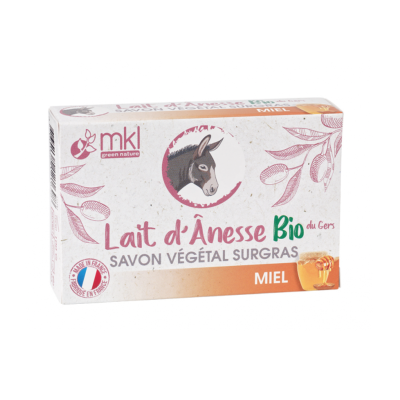 Savon au Lait d'Ânesse Bio Miel MKL Green Nature