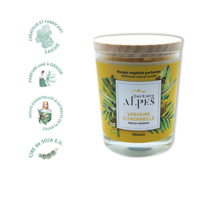 Bougie Parfumée Verveine Citronnelle Sentiers des Alpes